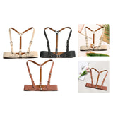Maxbell Women's Waist Harness Belt Punk Body Waist Belt for Streetwear Festival Lady Khaki