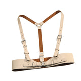Maxbell Women's Waist Harness Belt Punk Body Waist Belt for Streetwear Festival Lady Khaki