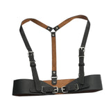 Maxbell Women's Waist Harness Belt Punk Body Waist Belt for Streetwear Festival Lady Black