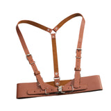 Maxbell Women's Waist Harness Belt Punk Body Waist Belt for Streetwear Festival Lady Brown