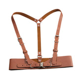 Maxbell Women's Waist Harness Belt Punk Body Waist Belt for Streetwear Festival Lady Brown