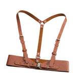 Maxbell Women's Waist Harness Belt Punk Body Waist Belt for Streetwear Festival Lady Brown