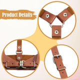 Maxbell Women's Waist Harness Belt Punk Body Waist Belt for Streetwear Festival Lady Brown