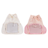 Maxbell Girls Backpack Fashion Women Bag Rucksack for Birthday Gift Shopping Camping white