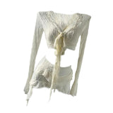 Maxbell Womens Swimsuit Ruffle Bathing Suit for Surfing Traveling Water Sports