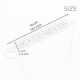 Maxbell Women Crochet Bandana Soft Handmade Comfortable Hair Accessories Photo Props red blue