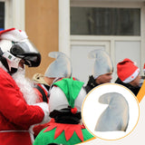 Maxbell Christmas Elves Hat Props Xmas Party Decorations Novelty Gift White Nonwoven