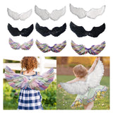 Maxbell Angel Wing Costume Decoration Dressing up for Festival Birthday White S