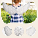 Maxbell Angel Wing Costume Decoration Dressing up for Festival Birthday White S