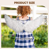 Maxbell Angel Wing Costume Decoration Dressing up for Festival Birthday White S