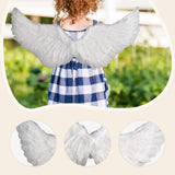 Maxbell Angel Wing Costume Decoration Dressing up for Festival Birthday White M