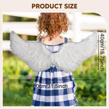 Maxbell Angel Wing Costume Decoration Dressing up for Festival Birthday White M