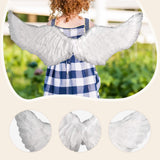 Maxbell Angel Wing Costume Decoration Dressing up for Festival Birthday White L