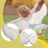 Maxbell Angel Wing Costume Decoration Dressing up for Festival Birthday White L