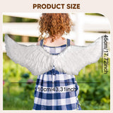 Maxbell Angel Wing Costume Decoration Dressing up for Festival Birthday White L