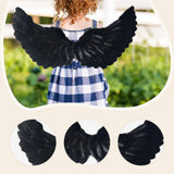 Maxbell Angel Wing Costume Decoration Dressing up for Festival Birthday black S