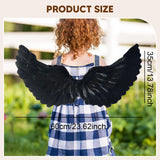 Maxbell Angel Wing Costume Decoration Dressing up for Festival Birthday black S