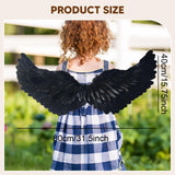 Maxbell Angel Wing Costume Decoration Dressing up for Festival Birthday black M