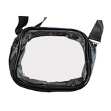 Maxbell Cross Body Bag Lightweight Elegant Clear Purse for Commuting Shopping Street Black