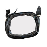 Maxbell Cross Body Bag Lightweight Elegant Clear Purse for Commuting Shopping Street Black