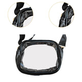 Maxbell Cross Body Bag Lightweight Elegant Clear Purse for Commuting Shopping Street Black