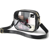 Maxbell Cross Body Bag Lightweight Elegant Clear Purse for Commuting Shopping Street Black