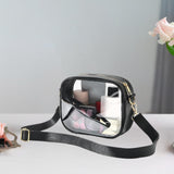 Maxbell Cross Body Bag Lightweight Elegant Clear Purse for Commuting Shopping Street Black