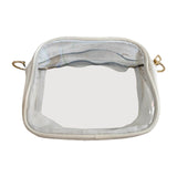 Maxbell Cross Body Bag Lightweight Elegant Clear Purse for Commuting Shopping Street White
