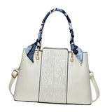 Maxbell Handbag for Women Fashion Carrier Crossbody Bag for Shopping Traveling Daily White