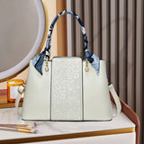 Maxbell Handbag for Women Fashion Carrier Crossbody Bag for Shopping Traveling Daily White