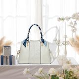 Maxbell Handbag for Women Fashion Carrier Crossbody Bag for Shopping Traveling Daily White