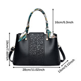 Maxbell Handbag for Women Fashion Carrier Crossbody Bag for Shopping Traveling Daily Black