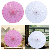 Maxbell 82cm Chinese Umbrella Versatile Wooden Handle for Festival Parasol