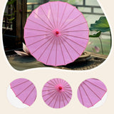 Maxbell 82cm Chinese Umbrella Versatile Wooden Handle for Festival Parasol
