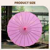 Maxbell 82cm Chinese Umbrella Versatile Wooden Handle for Festival Parasol