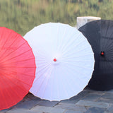Maxbell 82cm Chinese Umbrella Versatile Wooden Handle for Festival Parasol