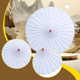 Maxbell 82cm Chinese Umbrella Versatile Wooden Handle for Festival Parasol