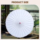 Maxbell 82cm Chinese Umbrella Versatile Wooden Handle for Festival Parasol