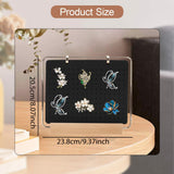 Maxbell Pin Organizer 6 Pages Travel Trading Pin Carrying Organization Storage Stand Black