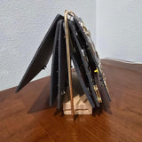 Maxbell Pin Organizer 6 Pages Travel Trading Pin Carrying Organization Storage Stand Black