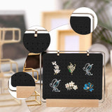 Maxbell Pin Organizer 6 Pages Travel Trading Pin Carrying Organization Storage Stand Black