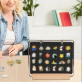 Maxbell Pin Organizer 6 Pages Travel Trading Pin Carrying Organization Storage Stand Black