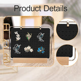 Maxbell Pin Organizer 6 Pages Travel Trading Pin Carrying Organization Storage Stand Black