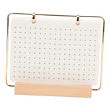 Maxbell Pin Organizer 6 Pages Travel Trading Pin Carrying Organization Storage Stand White