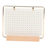 Maxbell Pin Organizer 6 Pages Travel Trading Pin Carrying Organization Storage Stand White