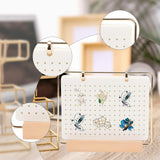 Maxbell Pin Organizer 6 Pages Travel Trading Pin Carrying Organization Storage Stand White