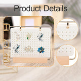 Maxbell Pin Organizer 6 Pages Travel Trading Pin Carrying Organization Storage Stand White