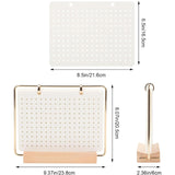 Maxbell Pin Organizer 6 Pages Travel Trading Pin Carrying Organization Storage Stand White