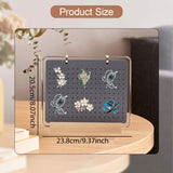 Maxbell Pin Organizer 6 Pages Travel Trading Pin Carrying Organization Storage Stand Gray