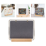 Maxbell Pin Organizer 6 Pages Travel Trading Pin Carrying Organization Storage Stand Gray